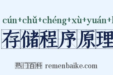 存储程序原理是什么意思的图片